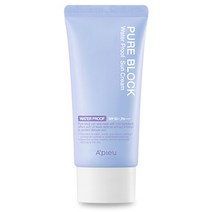 어퓨 퓨어 블록 내추럴 워터프루프 선크림 SPF50+ PA+++, 1개