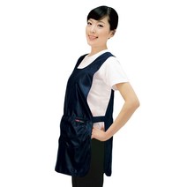 라인 큐트 펄 유니폼 앞치마, 네이비(LN6058), 1개