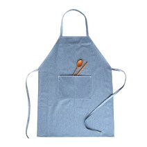 브링미 방수 앞치마 와이드형, 블루레인, 1개