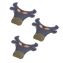 AnTs 반려동물 삼베린넨 장난감 화난소, 혼합 색상, 3개입