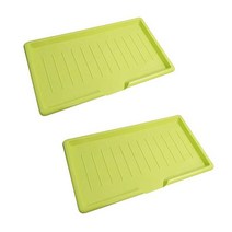 사나다세이코 싱크대용 건조 트레이 D5811, 그린, 2개입