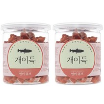 개이득 강아지간식 200g, 연어큐브맛, 2개입
