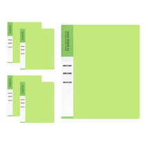 레드루프 3홀 링 바인더 A4 1인치, 라이트그린, 5개입