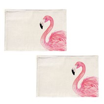 스토어33 썸머 디자인 키친 린넨 테이블매트 2p, E, 44 x 28 cm