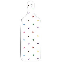 로엠디자인 양면 서빙 도마 보드 물고기패턴, 세모점, 1개