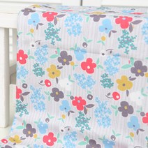 패브릭아트 순면 DTP 30수 플라워패턴 원단 모던 플라워, 그레이