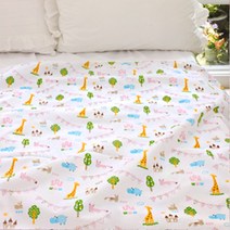 오즈맘 면 100% 리플 보들보들 유아 여름 블랭킷 대 100 x 120 cm, 타이니팜