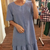 최신마미 에이드 체크수유원피스