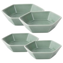 젠한국 셀라돈 헥사곤 육각접시 14cm 2P + 육각접시 17cm 2P, 1세트, 4종
