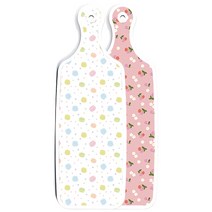 로엠디자인 양면 서빙도마 주홍색체리, 마카롱, 1개