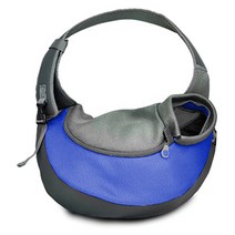 도그아이 매쉬 슬링백 강아지가방, 블루