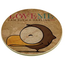 이코디 이코 럽미주 코스터 컵받침, 버드