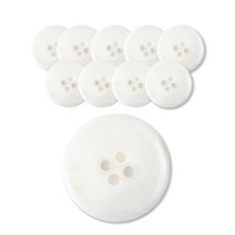 패션포인트 메시아 단추 30mm, WT, 10개입