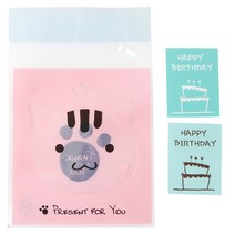 황씨네도시락 접착 애니멀 봉투 고양이 100p + 케이크 생일 스티커 민트 100p, 1세트