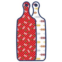 로엠디자인 블루 에디션 서빙 도마 보드 소나무화이트, 레드체리, 1개