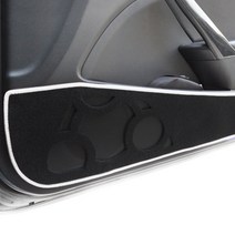 본투로드 노블레스 도어커버 1열 + 2열 + 블랙 원단 + 화이트 라인 + DUB 종이 방향제, 그랜져TG 2006~2008년