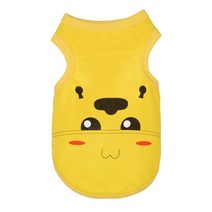 댕댕이주식회사 반려동물 의류 티셔츠 RA2125, 소옐로우