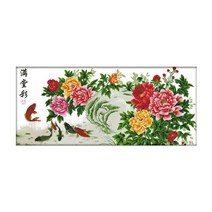 ZKF 십자수 세트 꽃피는 봄, B, 1세트