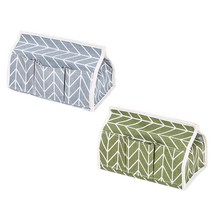 블럭마트 린넨 수납형 티슈케이스 2p, 랜덤 발송