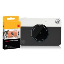 [코닥메틱] 코닥 디지털 즉석 카메라 프린토메틱 + 인화지 20p 세트, 블랙, 1세트