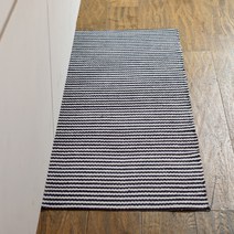 서피니아 란다 핸드메이드 PVC 러그 매트, 로얄네이비