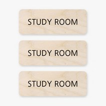 모두의팩토리 자작나무 영어 미니 도어사인 3p, 02.STUDY ROOM