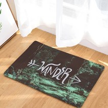 슈퍼식스 레터링 새긴 이미지 바닥 매트, 14