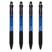 자바펜 제트3볼펜 1.0mm, 블루, 4개입