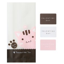 황씨네도시락 M봉투 고양이 100p + 발렌타인 사각 스티커 100p, 1세트