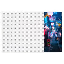 앤비커머스 인테리어타공판 도쿄의골목길 우WHITE, 1개