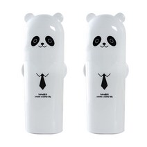 DM 알럽홈 귀여운 애니멀 여행 칫솔 케이스 화이트, 2개입