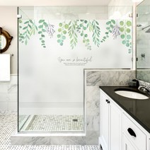 제제데코 창문시트지 칼라 안개시트지 유리창시트지 뷰티플 데이02, 배경색없음