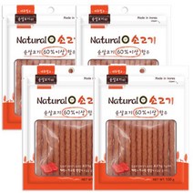 네츄럴오 강아지 간식 100g, 소고기맛, 4개입