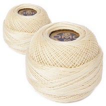 DMC 19번사 80 태팅자수 레이스실 2p, 712번, 90m, 2개