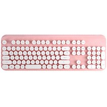 코시 코코 레트로 무선 키보드, 일반형, KB3295WL, 핑크