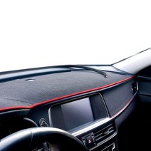 카닉스 열차단 논슬립 대쉬보드커버 레드 + 대쉬보드몰딩 블랙, 현대, 코나 센터스피커 유/HUD 무 H-59