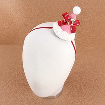 아랑로랑 여아용 산타꼬깔 아기헤어밴드