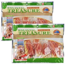 트레져 강아지용 사사미 포장지 랜덤 발송, 칼슘 닭갈비, 2개입