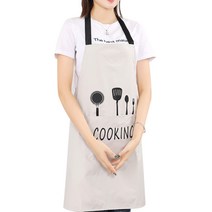 마켓감성 쿠킹 앞치마, 그레이, 1개