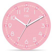 해피바이러스 교육용 벽시계 2217 체리쥬빌레, 혼합 색상