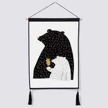 뮤엘 북유럽스타일 묵화 인테리어 족자, ML01