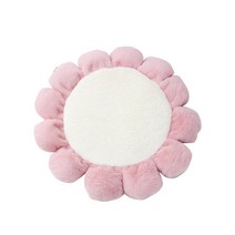 카리노 비비드 해바라기 벨벳 반려견 방석, 화이트