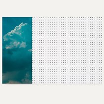 앤비커머스 인테리어 타공판 스카이35 좌WHITE 60 x 90 cm, 1개, 혼합 색상