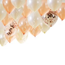 베이비베이커리 DIY 파티풍선 + 바람주입기 랜덤 발송 세트, 피치, 1세트