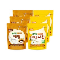 퓨어잇 핑거 쌀과자 배칩 3p + 바나나칩 3p, 배 + 바나나, 1세트