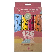 로얄프랜드 손잡이형 배변봉투 126매, 혼합 색상, 1세트