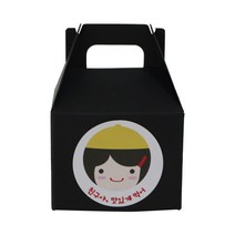 황씨네도시락 블랙미니 핸들상자 30p + 노랑모자 걸 30p, 혼합 색상, 1세트