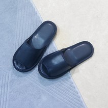 바이데코 심플 인조가죽 실내화, 네이비