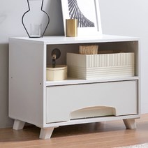 리아룸 카이라 2단오픈 거실장, 화이트