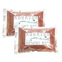 AQUAZOO 어항용 바닥재 0.1~0.3mm 2kg, 데저트레드, 2개입